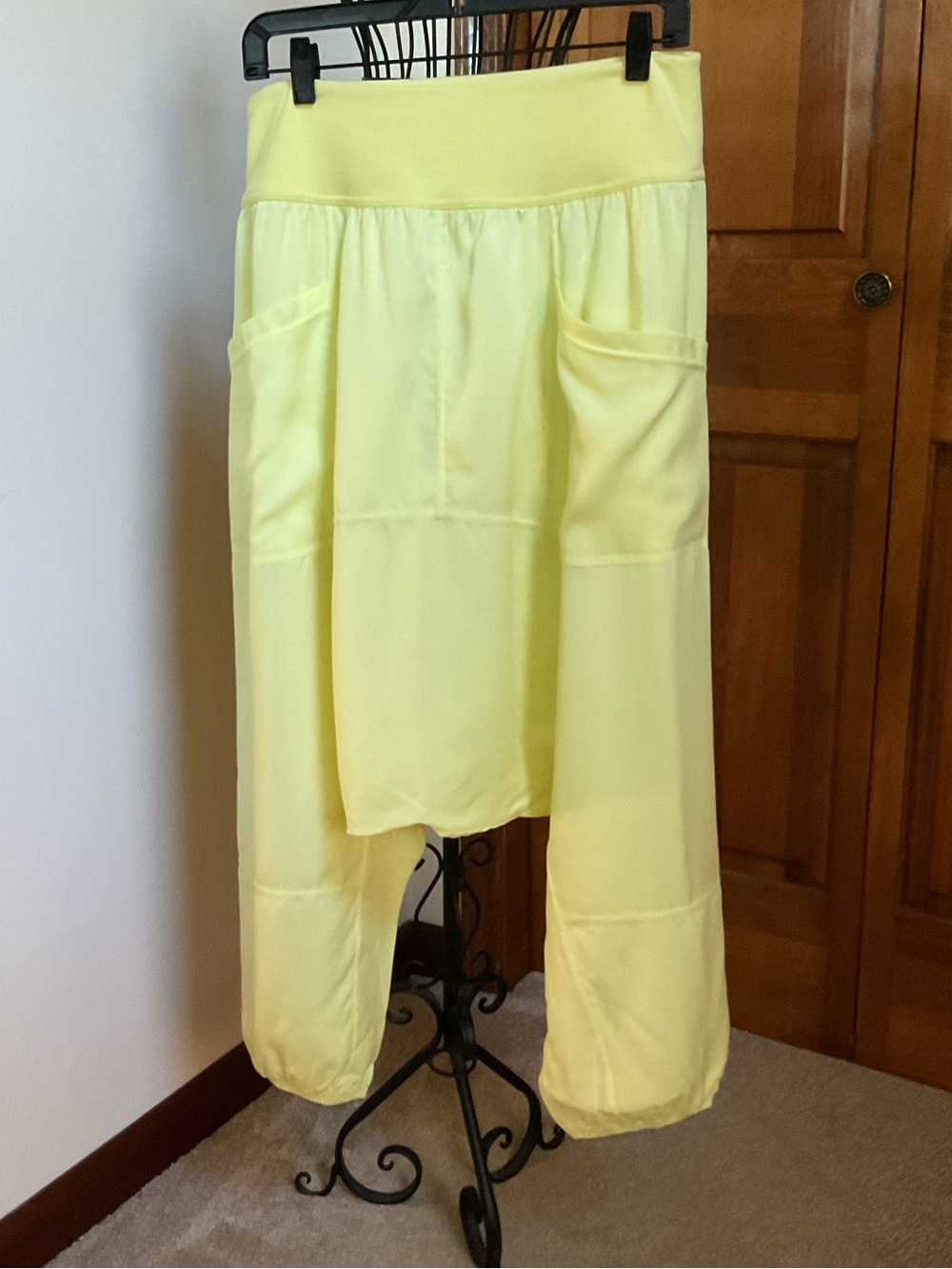 NEW Sz M $98 Free People Movement Neon yellow Harem Pants Give Your All Jogger - Picture 2 of 5